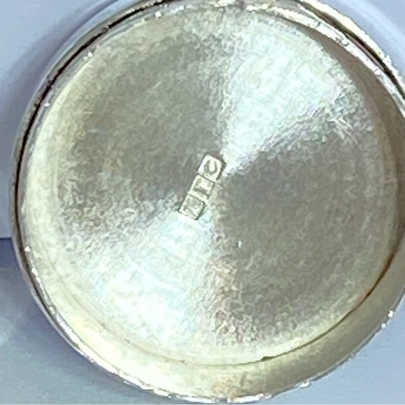 Gorgeous Silver Box with Geometric Inlay - Picture 8 of 10